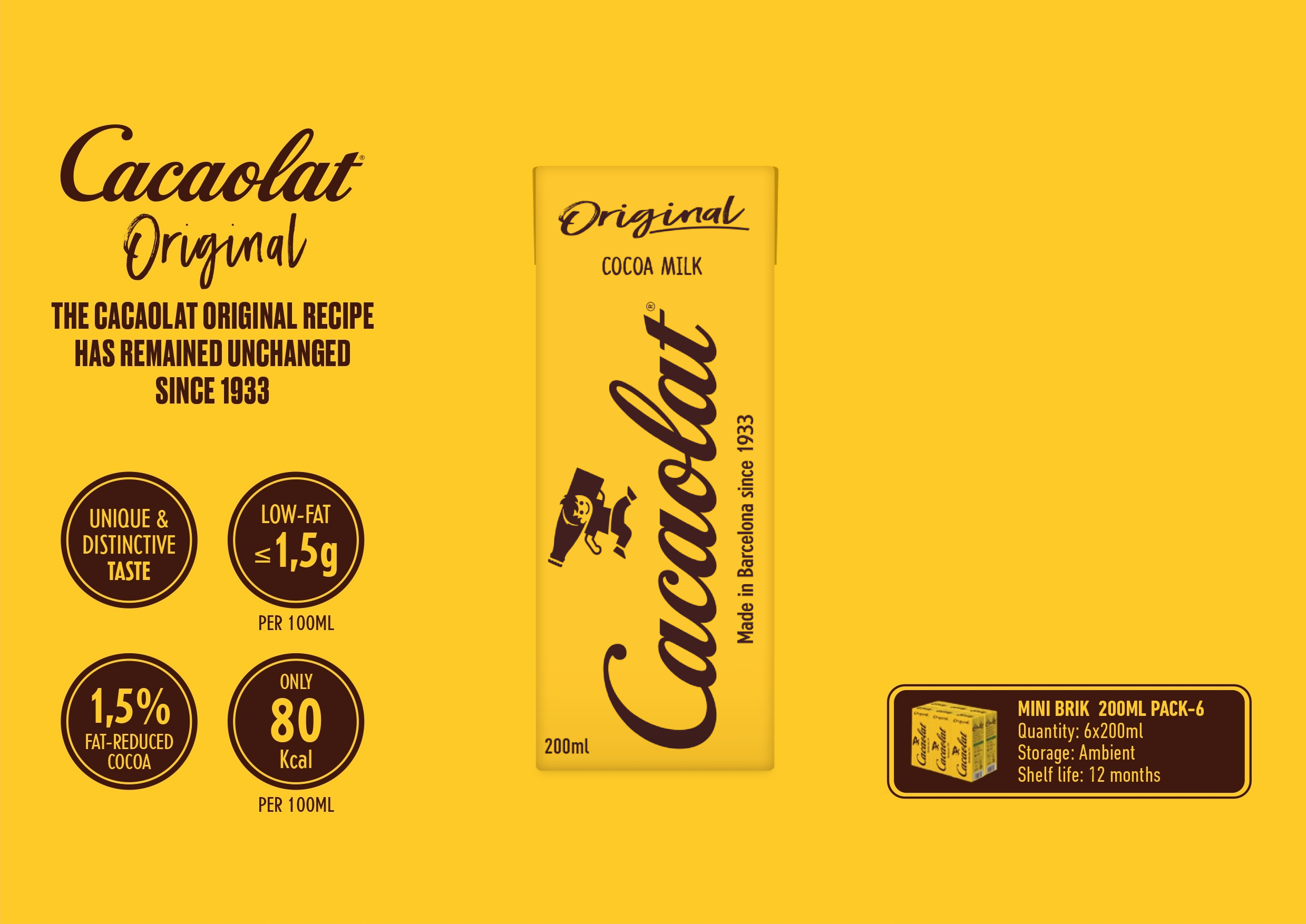Cacaolat Original 200ml Brick